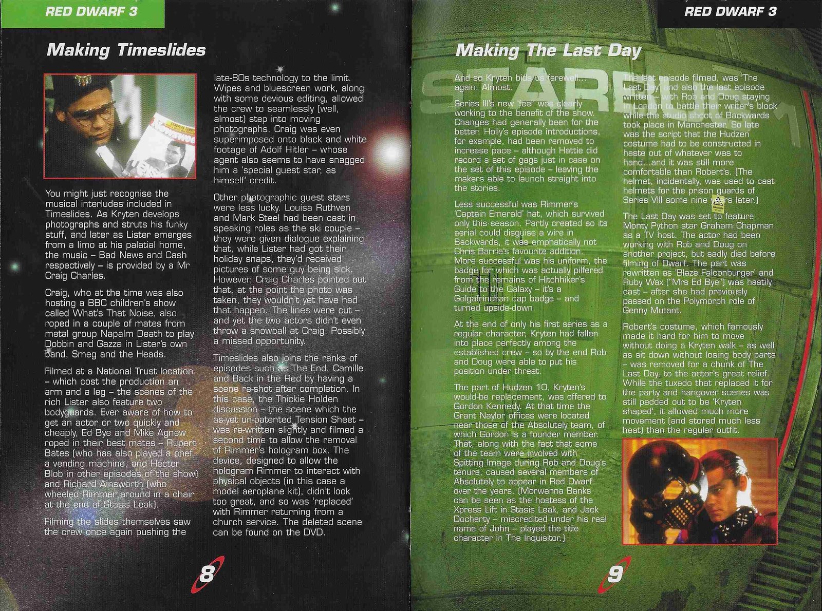 Inserts from BBCDVD 1215